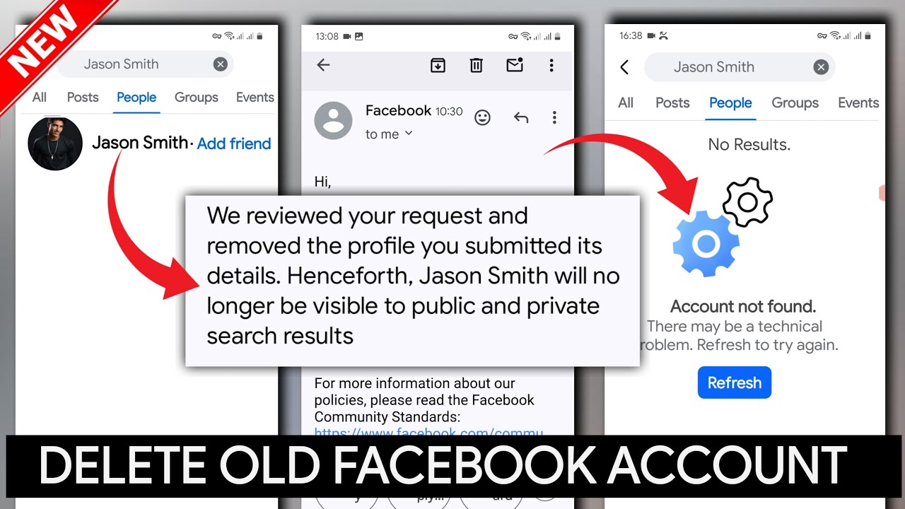 How to Delete an Old Facebook Account You can't Access without Email, Phone Number & Password 2025