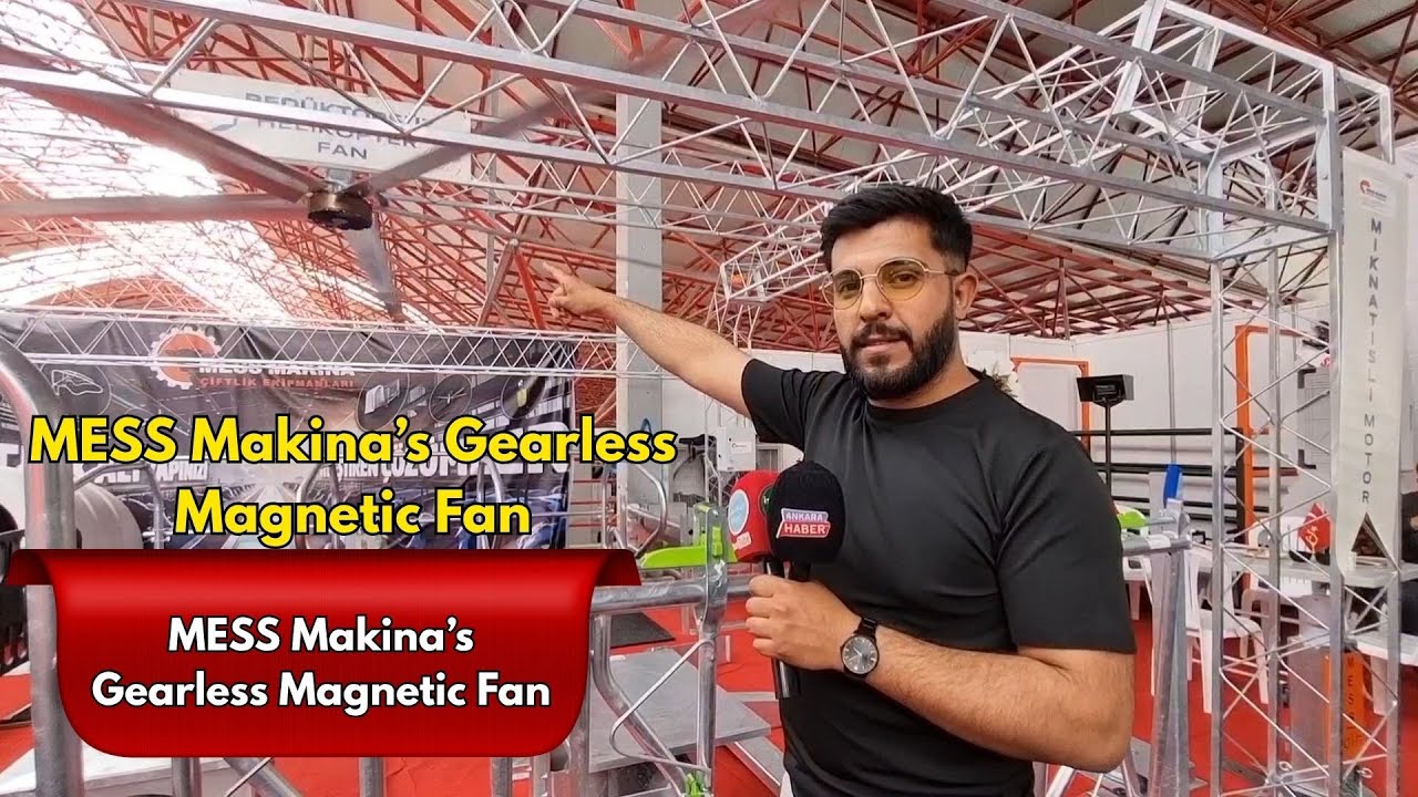 MESS Makina’s Magnetic Motor Fan for Dairy Farms | Exported to 4 Countries!