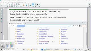 4C Lesson Video Calculatorsoup.com Future value w/periodic deposits Profile