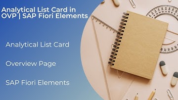 Analytical List Card in Overview Page | SAP Fiori Elements Training | Contact@eduoceans.com