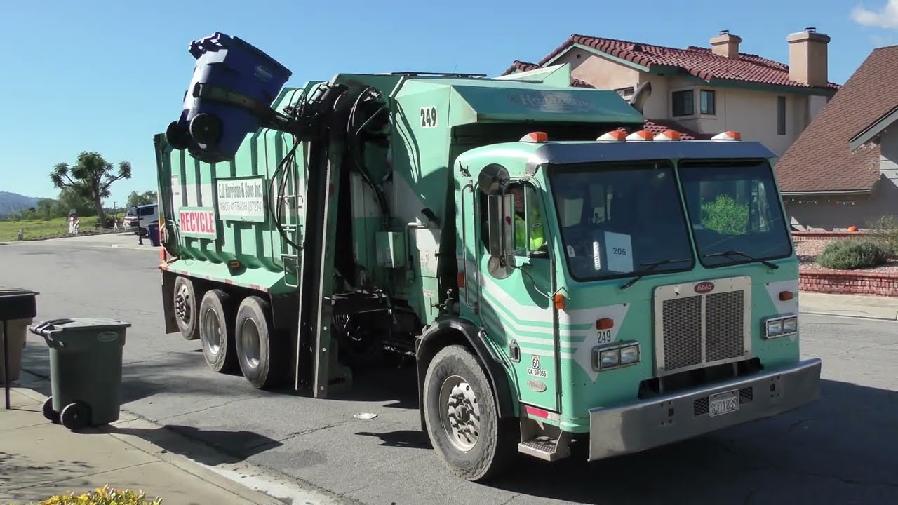 EJ Harrison - 2 Fast Garbage trucks In Fillmore California