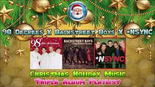 98 Degrees X Backstreet Boys X NSYNC | Christmas Holiday Music | Triple Album Playlist