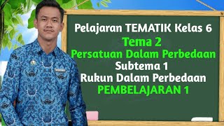 Materi TEMATIK kelas 6 Tema 2 Subtema 1 Pembelajaran 1