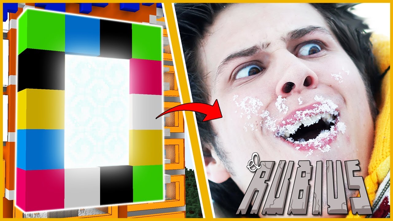 HOW TO MAKE A PORTAL TO ELRUBIUS DIMENSION - MINECRAFT PORTAL videos graciosos para facebook
