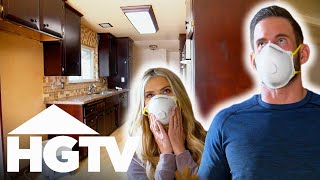 Tarek Christina Tear Down Walls To Expand Kitchen Size Flip Or Flop