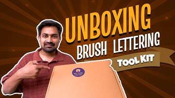 Brush Lettering Kit Unboxing. Basic + Advanced Brush Calligraphy Course by Satyam