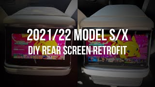 2021/22 Tesla Model S/X Rear Screen Retrofit(DIY) Tesla Model X Rear Screen