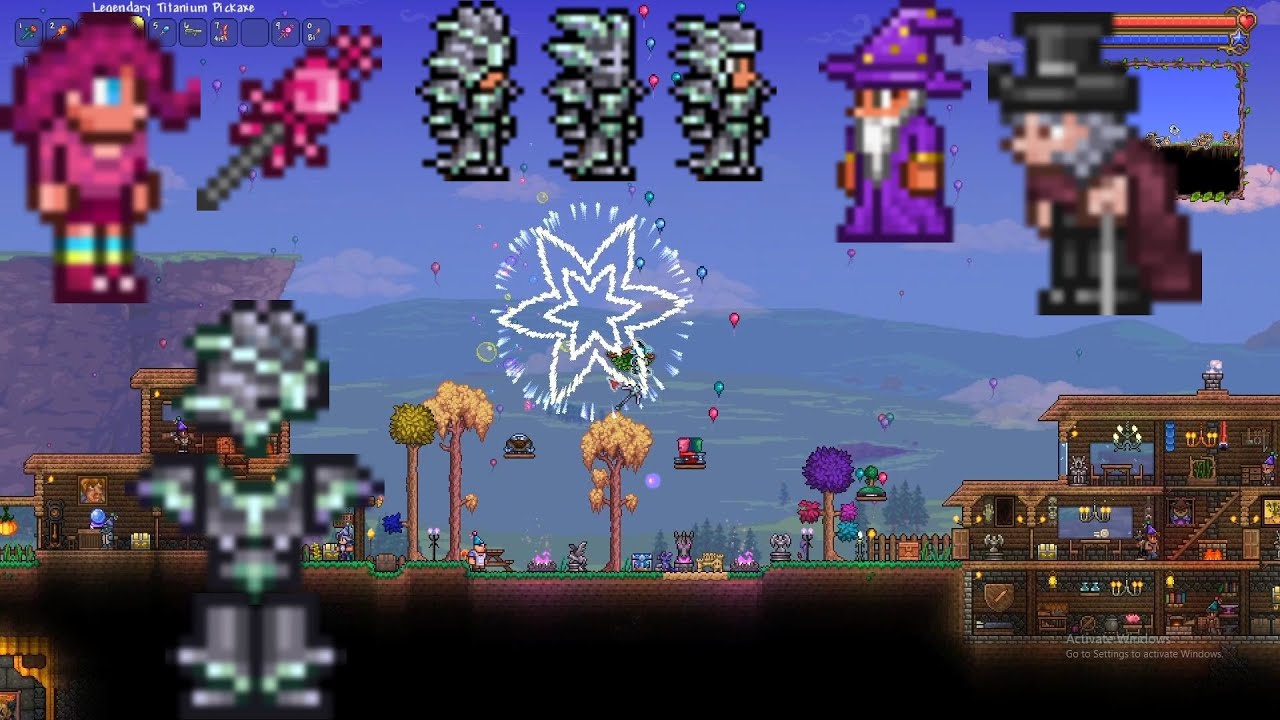 Terraria 1.4 | Tập 10:Gậy Teleports và đi đào làm full bộ giáp Titanium ...