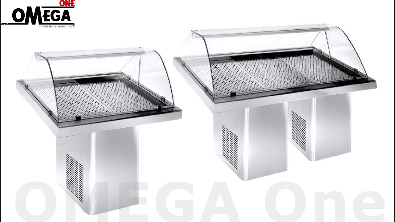 Ψυγείο Βιτρίνα Προβολής Ψαριών με Ρόδες Fish Refrigeration