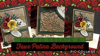 How to Create a Faux Patina Background