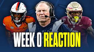 College Football Week 0 Reaction: Belichick, UVA, FSU & More