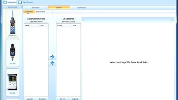 Svantek Supervisor instrument tab