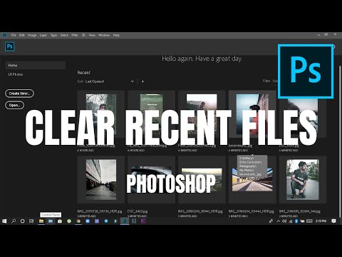 clear adobe recent file list