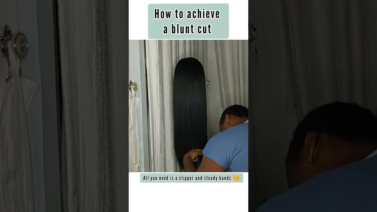 How to achieve a blunt cut on your wig 