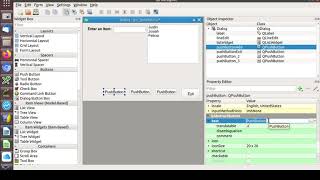Part 1 of 2 Demonstrating how to use the Qt5 ListWidget with Python: Dialog design and layout