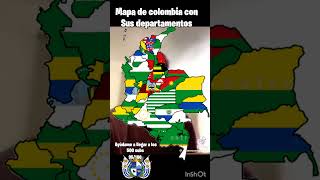 Mapa De Colombia Con Sus Departamentos