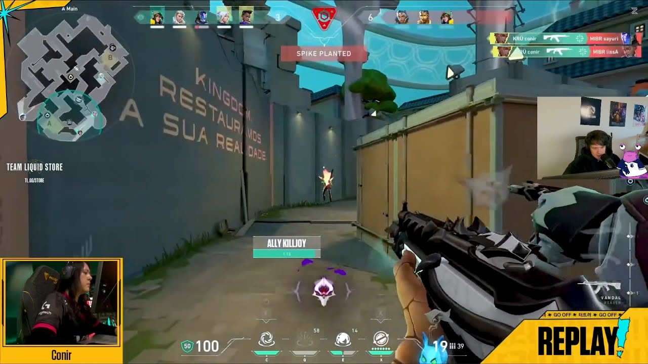 Sliggy Reacts to KRÜ Conir’s Crazy Fast Flick vs MIBR GC in VCT Game Changers Championship