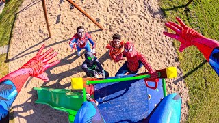BEST TOP 3 SPIDER MAN MET MEXICO ZOMBIE SPIDER MAN IN ABANDONED VILLAGE (spooky POV)