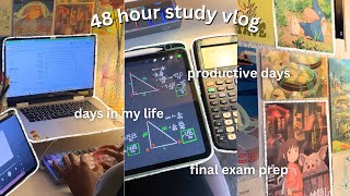 48 hour study vlog | note-taking, productive days in my life, preparing for exams, lots of studying