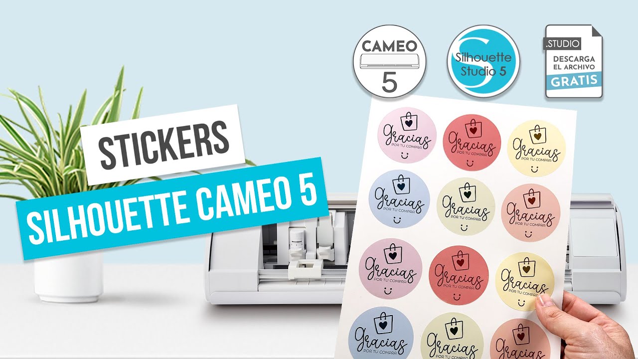 Stickers/Pegatinas con Silhouette Cameo 5 + archivo gratis