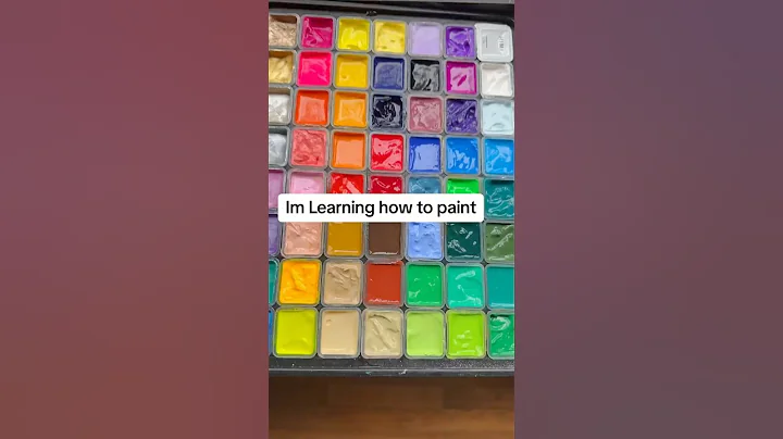 Day 1 of learning how to paint with Gouache🎨 #art #shorts #himimiyagouache #painting #portrait #fyp