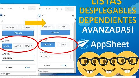 Crear Listas Desplegables Dependientes con SELECT en APPSHEET. Crea apps a partir de Google Sheets.