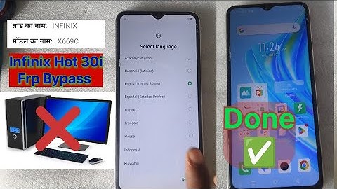 Infinix Hot 30i x669c frp Bypass 👌✅ #infinix #infinixhot30i