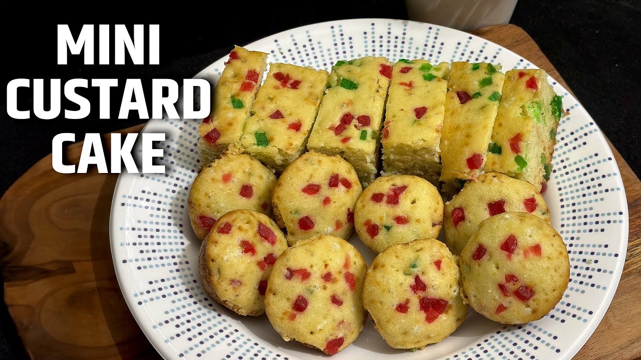 Mini Custard Cake Recipe | Soft, Creamy & Melt-in-Your-Mouth Dessert!