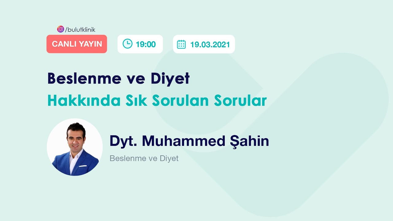 Beslenme ve Diyet - Dyt. Muhammed Şahin