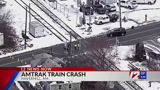 Man, 83, killed after Amtrak train strikes vehicle on tracks in Mass.