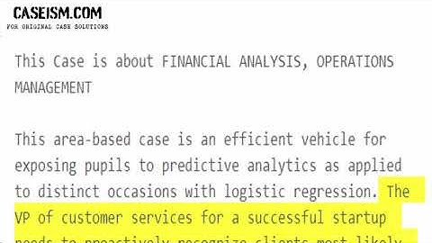 Predicting Customer Churn at QWE Inc.  Case Study Help - Caseism.com
