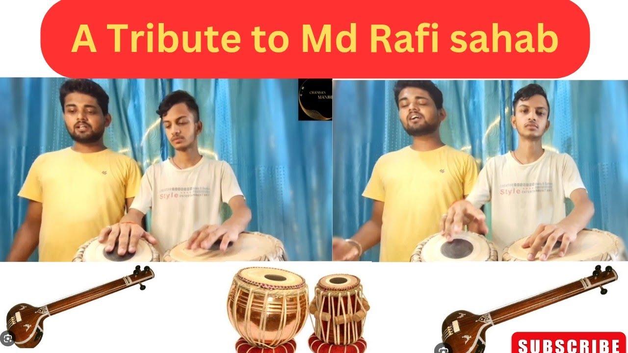 Md Rafi Sahab Md Rafi Ji को भावपूर्ण श्रद्धांजलि||A tribute to Md Rafi Sahab||#share ...