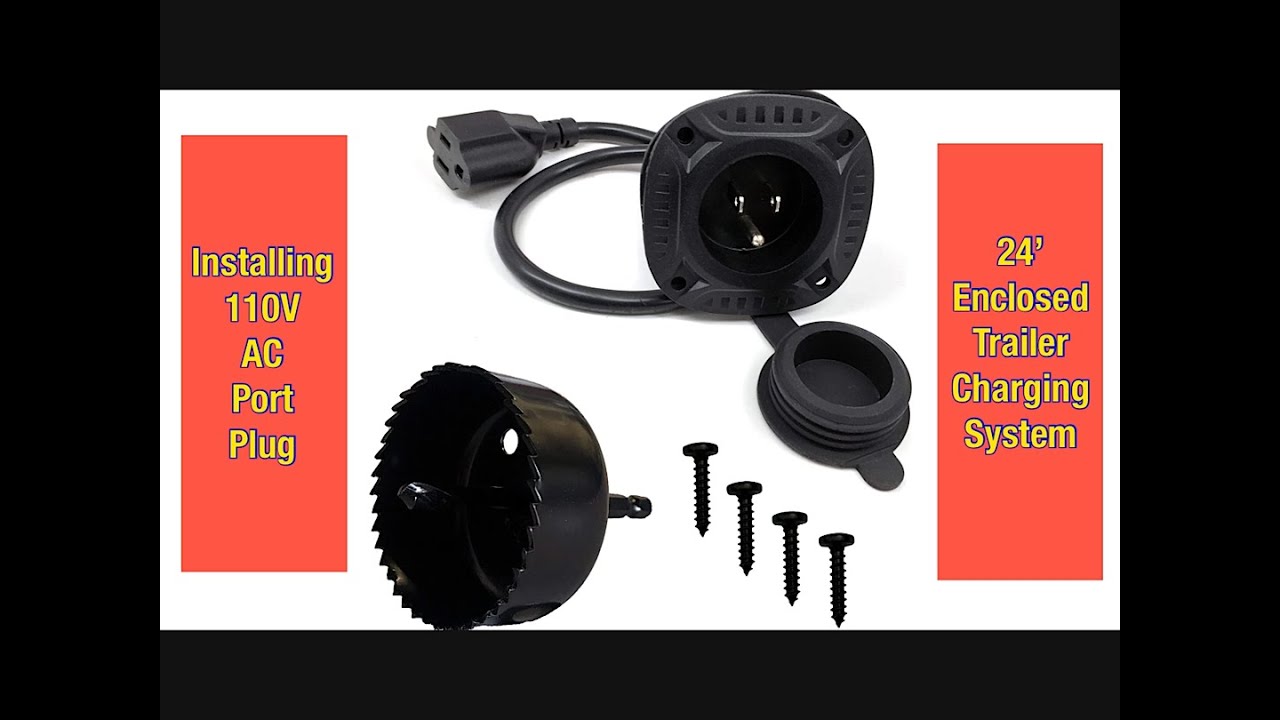 Trailer 110v Power Inlet Plug ALLISON CUSTOMS YouTube