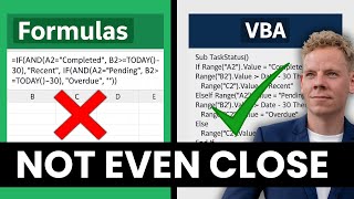 Why VBA Vs Excel Formulars isn't Even Close