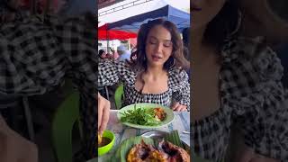 Sedapnya Nadia Brian Makan Ikan Bakar Suke Tengok Nadia Senyum ,Comel Je