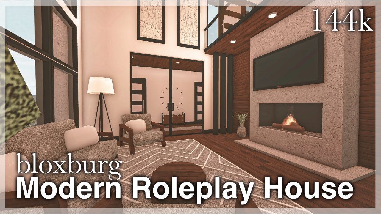 BLOXBURG: Modern Roleplay Home Speedbuild