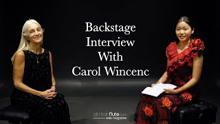 [ARTIST PROJECT] Backstage Interview With Carol Wincenc (Part.1) - Flutist 전수아