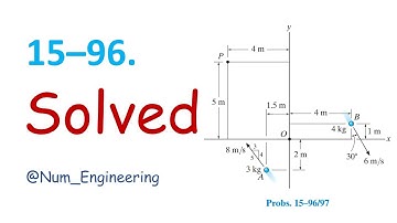 *15–96. Determine the angular momentum Ho of each ofthe two particles about point O.