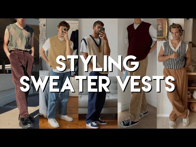 Men's Sweater Vests, Spring Outfit Ideas