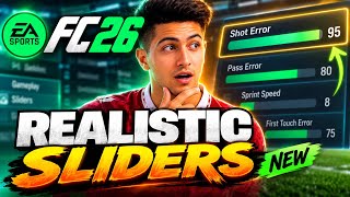 ‼️BIGGEST UPDATE YET‼️ Sliders and Settings for FC26! 