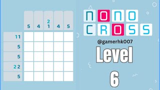 Nonocross Level 6 Walkthrough Solution 