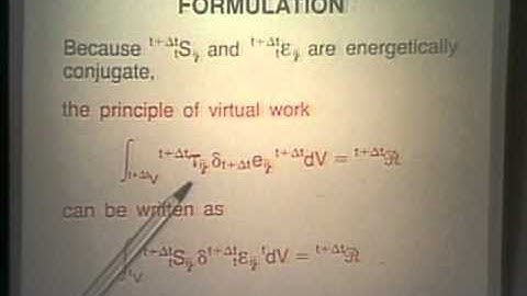 Lec 5 | MIT Finite Element Procedures for Solids and Structures, Nonlinear Analysis