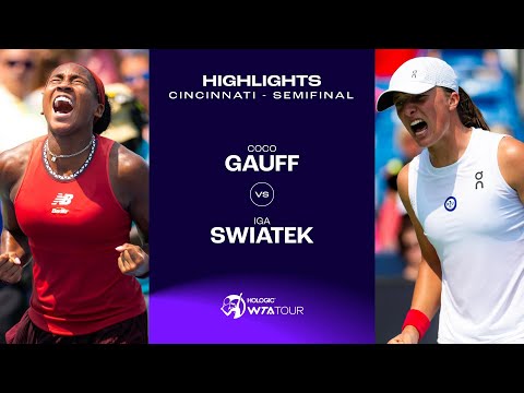 Iga Swiatek vs. Coco Gauff  | 2023 Cincinnati Semifinals | WTA Match Highlights