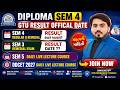 GTU Diploma Sem 4 Result Official Date | Sem 4 Regular & Remedial Result | Sem 3 Remedial Result