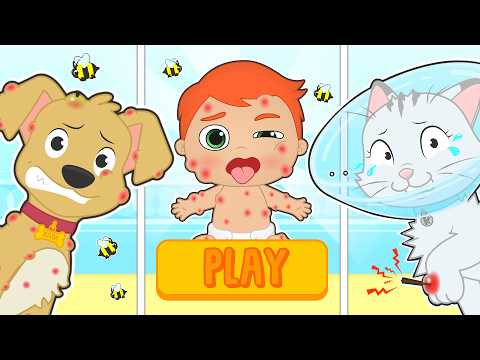BABIES ALEX AND LILY 🐝🚑 Learn to Take Care of Babies and Pets
