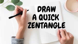 Quick zentangle pattern