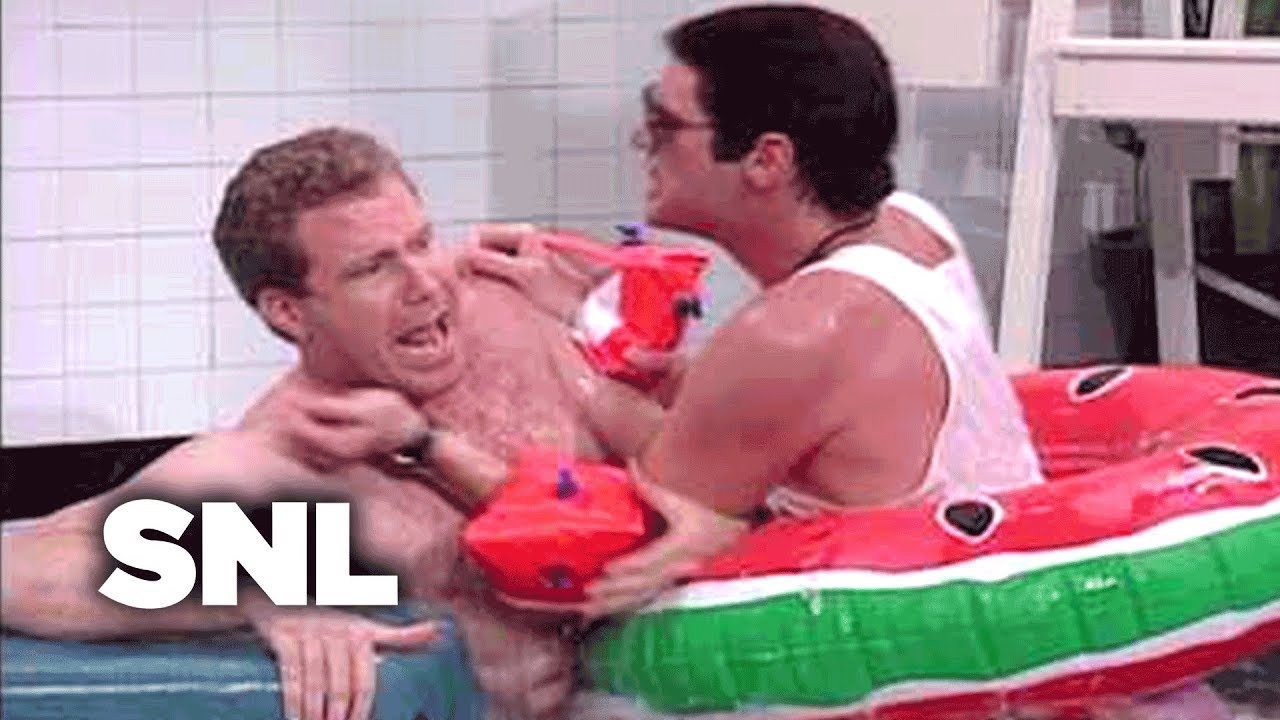 swimmer, Tim Meadows, SNL, Saturday Night Live, 1990s, Season 21, Jacuzzi L...