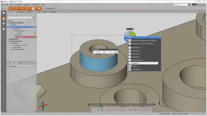V7.5 SR1 - I-Inspect Customizable Button (ATOS Blue Light 3D Scanner Data and Software)