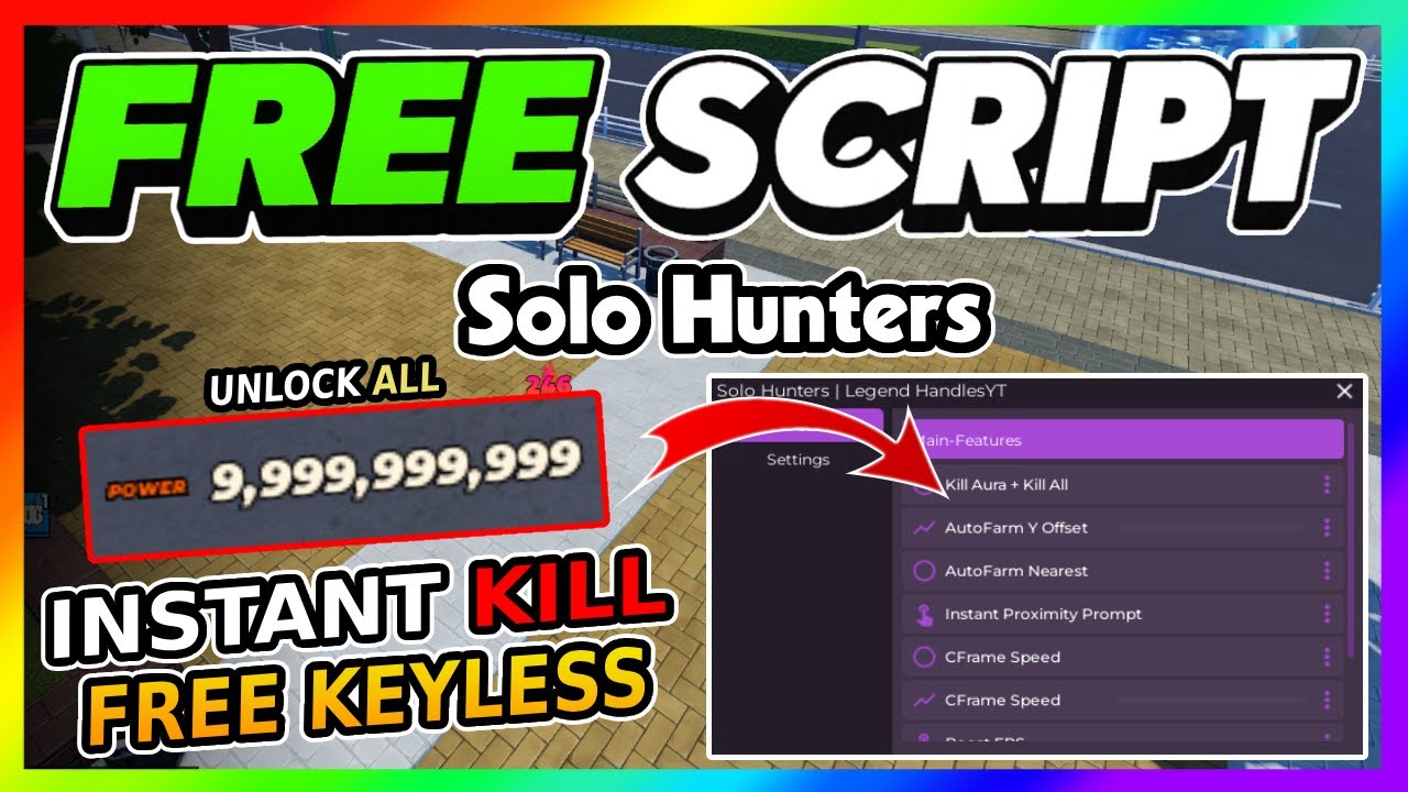 Solo Hunters Script *NO KEY* - KILL AURA, AUTO FARM, GODMODE + More!