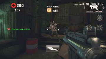 Playing dead trigger mobile with a wireless x box one controller.